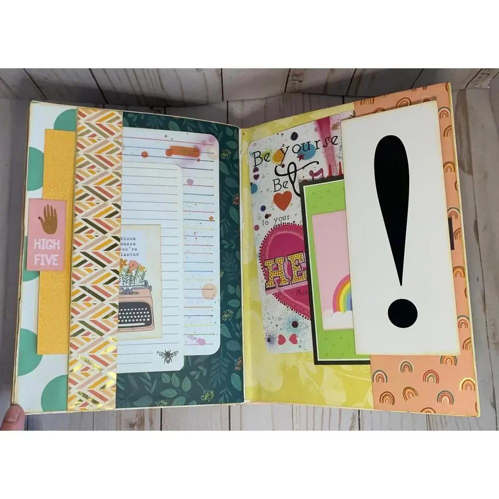 Jump‎ In! altered book junk journal travelers notebook 10x8